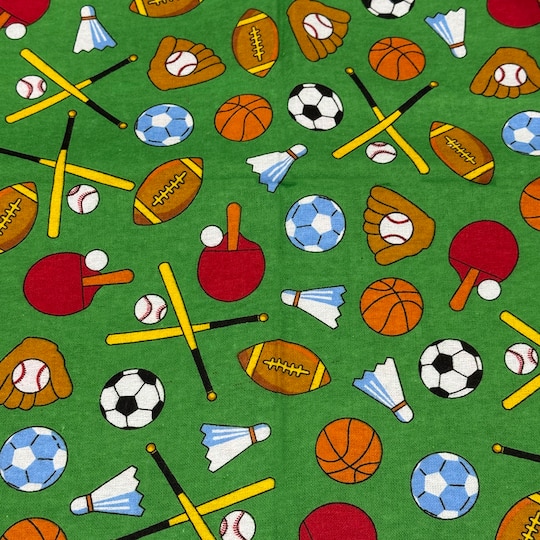 Feldman Green Sports Cotton Flannel